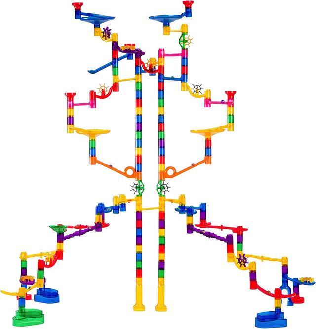 Marble Genius Marble Run Extreme Set - 145 Complete Pieces + Free