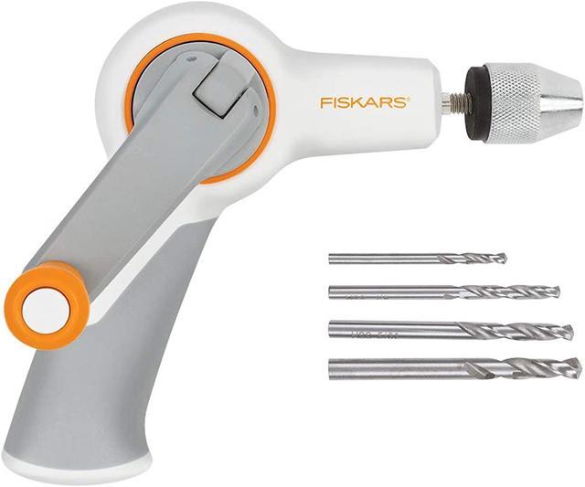  Fiskars Crafts DIY Precision Hand Drill, Grey, White/Gray :  Tools & Home Improvement