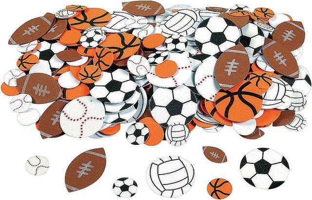 Foam Sports Stickers for Kids - Adhesive Foam Sticker Pack - 500