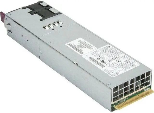 Alt view image 2 of 2 - Supermicro PWS-1K66P-1R 1600W 1U Redundant Power Supply