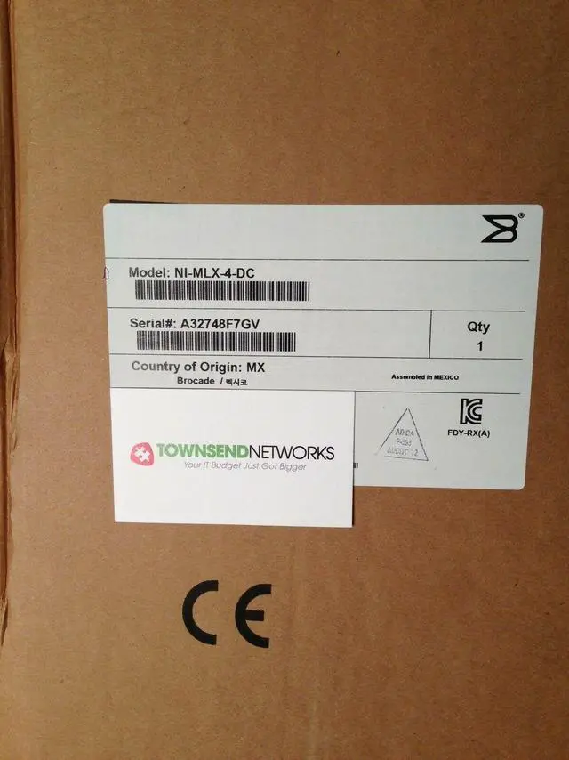 Alt view image 2 of 2 - Brocade NetIron MLX-4-DC Multi-Service IP/MPLS Aggregation Router