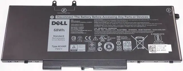 Alt view image 5 of 7 - Dell OEM Original Latitude 5400 5500 Precision 3540 4-Cell 68Wh Battery 4GVMP