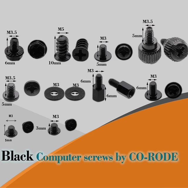 Alt view image 2 of 3 - CO-RODE 711pcs PC Computer Screws Standoffs Assortment Kit for Hard Disk Drive Computer Case Motherboard Fan Power Graphics