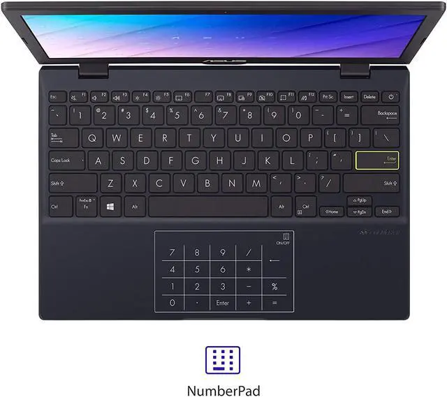 Alt view image 11 of 15 - ASUS Laptop L210 Ultra Thin Laptop, 11.6” HD Display, Intel Celeron N4020 Processor, 4GB RAM, 64GB Storage, NumberPad, Windows 10 Home in S Mode with One Year of Microsoft 365 Personal, L210MA-DB01