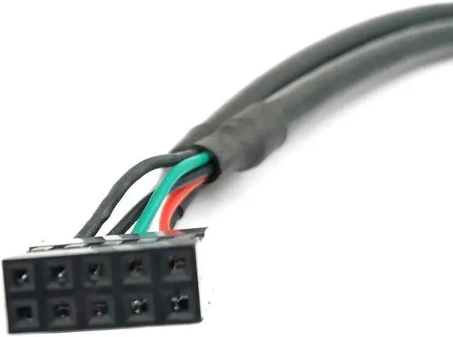 Alt view image 6 of 6 - Duttek USB Header Splitter Cable,10 pin Motherboard USB Header to Dual USB Cable, Dupont 10 Pin Female Header to Dual USB 2.0 Female Motherboard Extender Splitter Cable Cord (2AF/10 Pin 0.5M)