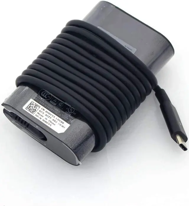 Alt view image 3 of 6 - Genuine Dell 65W 20V 3.25A USB C for Dell LA65NM170, 2YKOF, 02YKOF, Dell XPS 12 9250, Dell Latitude 12 7275, Dell Latitude 13 7370,Dell Latitude 11 5175