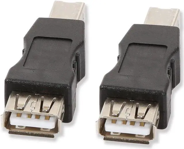 Alt view image 4 of 6 - Electop 2 Pack USB 2.0 A Female to USB B Print Male Adapter Converter