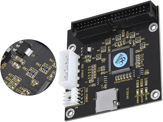 Alt view image 4 of 7 - ASHATA SD to 3.5in IDE,SD/SDHC/SDXC/MMC Memory Card to IDE 40Pin Male Adapter for DOS/Linux/Windows 98SE, Me, 2000, XP and for Vista.