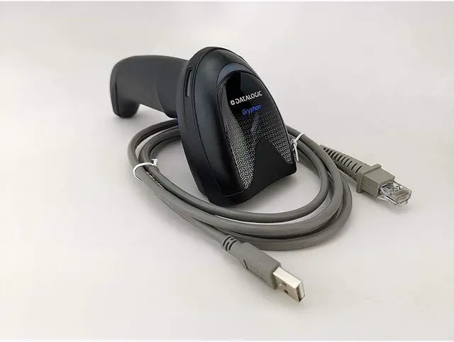 Alt view image 5 of 7 - Datalogic Gryphon GD4590-BK Handheld 2D/1D Barcode Scanner with USB Cable