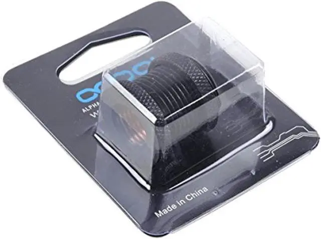 Alt view image 7 of 7 - Alphacool G1/4 Bulkhead Connector - Black (17069)