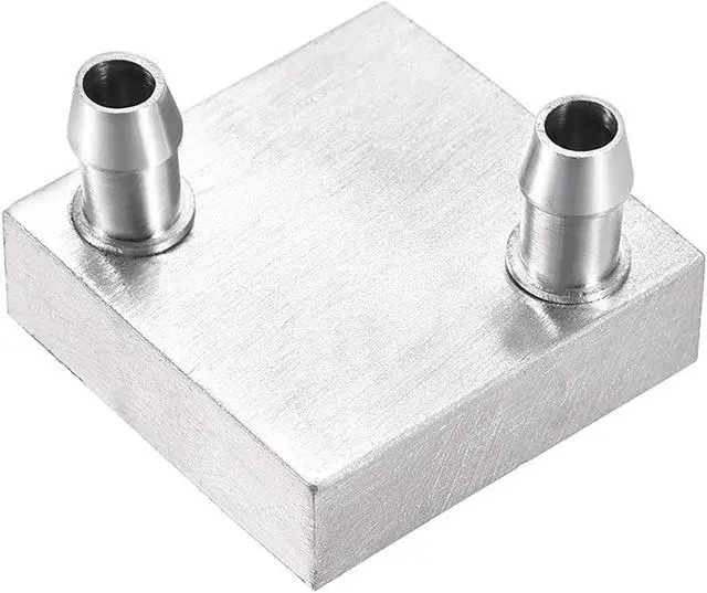 Main image of uxcell Aluminum Water Cooling Block 40x40mm Heatsink with Nozzle Upward for PC Computer CPU Graphics Radiator
