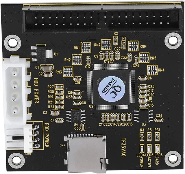 Alt view image 2 of 7 - ASHATA SD to 3.5in IDE,SD/SDHC/SDXC/MMC Memory Card to IDE 40Pin Male Adapter for DOS/Linux/Windows 98SE, Me, 2000, XP and for Vista.