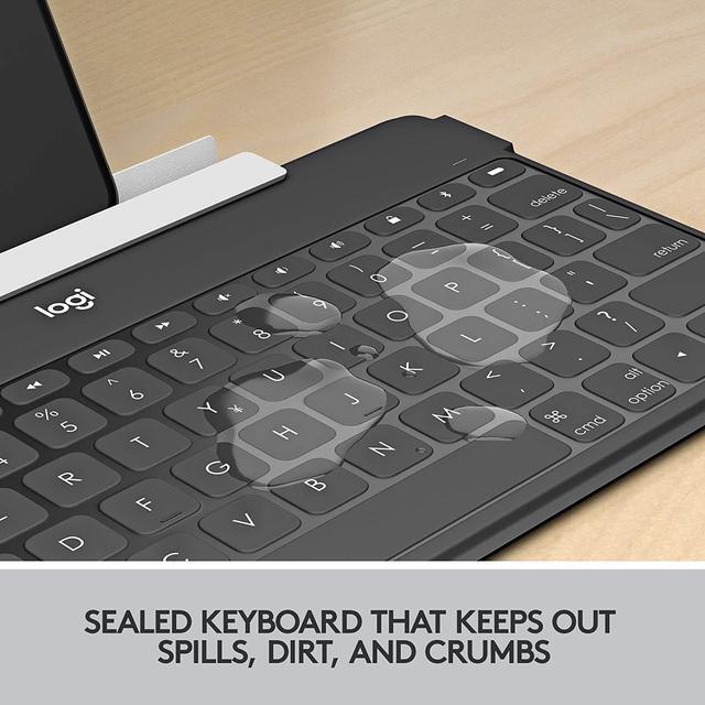 Alt view image 4 of 7 - Logitech Keys-to-Go Super-Slim and Super-Light Bluetooth Keyboard for iPhone, iPad, and Apple TV - Blush Pink