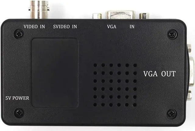 Alt view image 4 of 7 - Portable BNC to VGA Video Converter Composite S-Video Input to PC VGA Out Adapter Digital Switch Box for PC MACTV Camera DVD DVR