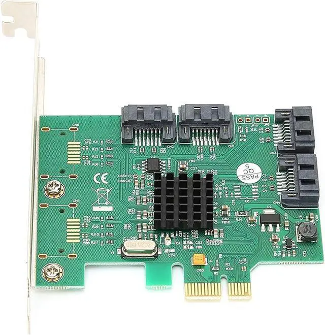 Alt view image 6 of 7 - Hard Disk Expansion Card,Hard Disk Expansion Card PCIE SATA 88SE9215 Portable Computer Accessories 6Gbps 2.0-Channel,Hard Drive Controller Card