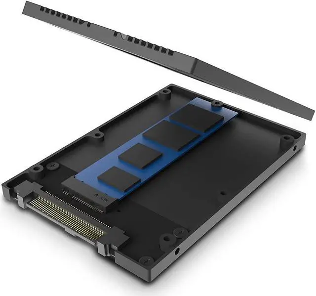 Alt view image 2 of 4 - Vantec Multi-Size M.2 NVMe to U.2 (SFF-8639) 2.5"" SSD Adapter (MRK-NVM2U2-BK), Convert M.2 NVMe into U.2 not for SATA, Black