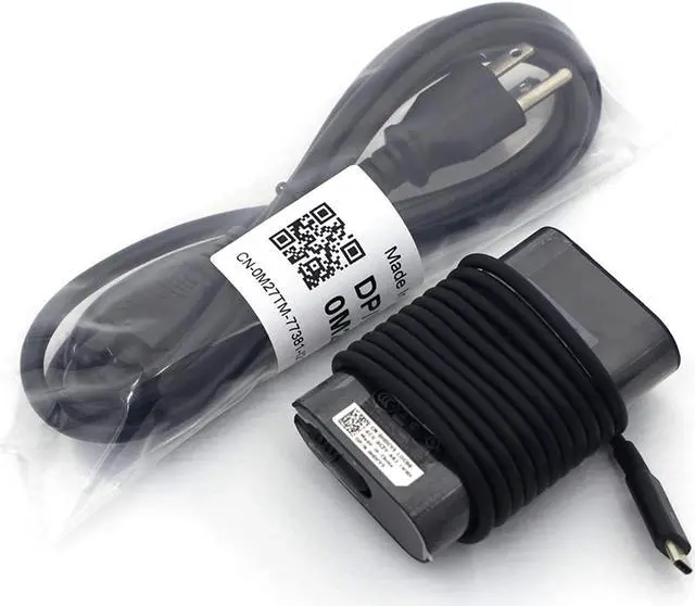 Alt view image 2 of 6 - Genuine Dell 65W 20V 3.25A USB C for Dell LA65NM170, 2YKOF, 02YKOF, Dell XPS 12 9250, Dell Latitude 12 7275, Dell Latitude 13 7370,Dell Latitude 11 5175