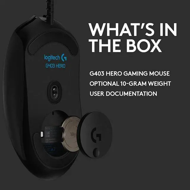 Alt view image 8 of 20 - Logitech 910-005630 G403 HERO Gaming Mouse