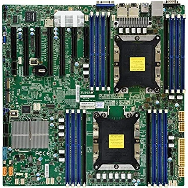 Alt view image 3 of 3 - Supermicro X11DPH-TQ Server Motherboard - Intel Chipset - Socket P LGA-3647 - 1 x Retail Pack