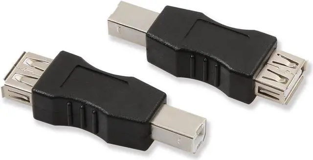 Alt view image 3 of 6 - Electop 2 Pack USB 2.0 A Female to USB B Print Male Adapter Converter