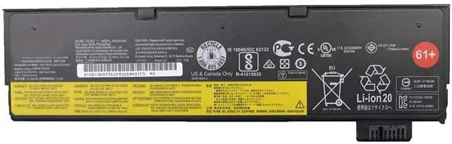 Main image of Fully 61+ Replacement 01AV425 01AV426 Battery Compatible with Lenovo ThinkPad T470 T570 T480 T580 P51S P52S A475 A485 TP25 Series 01AV490 4X50M0881 SB10K97582 SB10K97583 SB10K97585 61++ 10.8V 48Wh