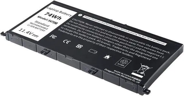Alt view image 3 of 4 - 74Wh New Laptop Battery for Dell Inspiron 15 7000 7559 7567 7566 7759 7557 5577 INS15PD Series P57F P57F003 P65F P65F001 0GFJ6 71JF4 0GFJ6 071JF4 357F9