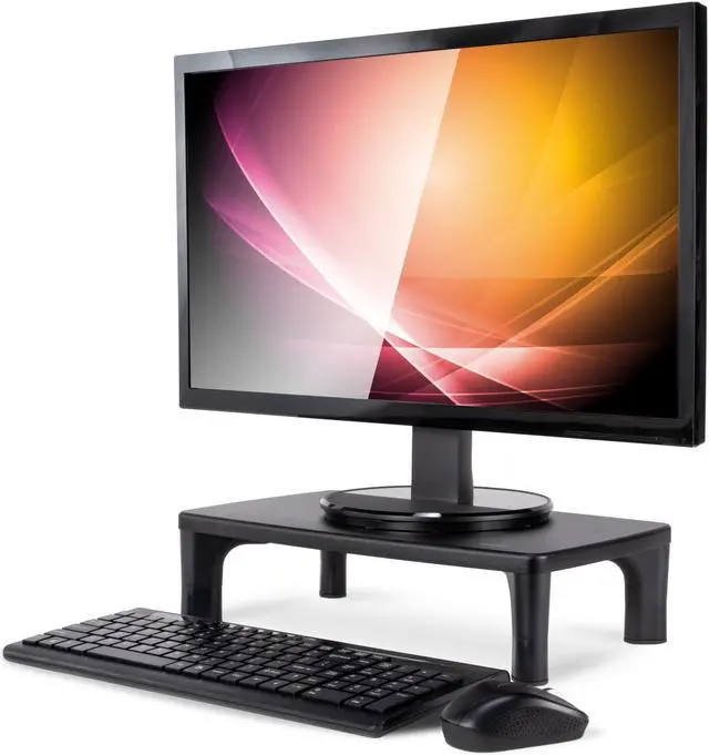 Alt view image 3 of 10 - Allsop 32190 Hi-Lo Adjustable Monitor Stand, Black