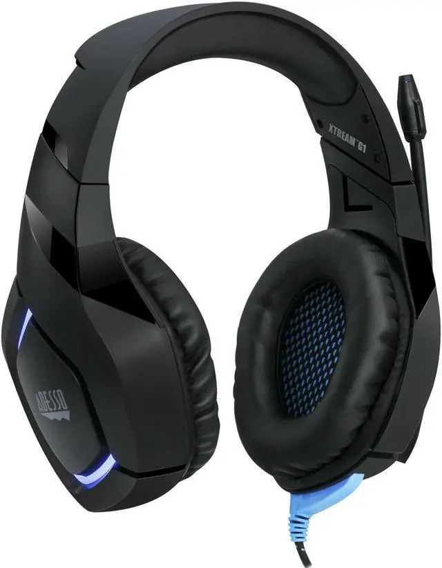 Alt view image 3 of 12 - Adesso XTREAMG1 Comfortable Fit & Wear Built-In Noise Cancelling Stereo Gaming Headset with Microphone