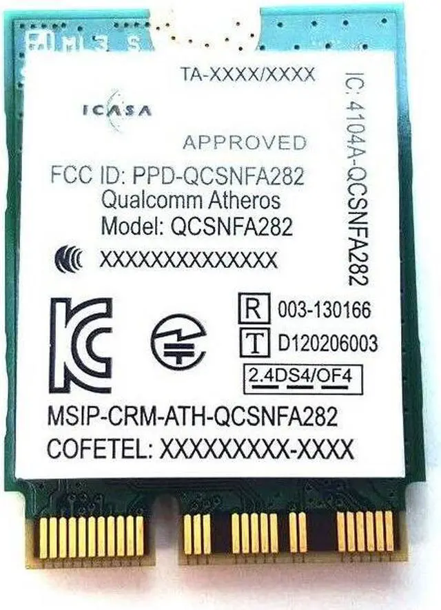 Alt view image 4 of 6 - Dell Wireless DW1537 WiFi Wireless Bluetooth 4.0 m.2 Card FFMD6