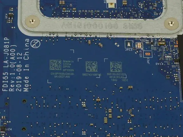 Alt view image 7 of 8 - Dell OEM Inspiron 5593 Motherboard System Board Core i5 Motherboard PYKXN