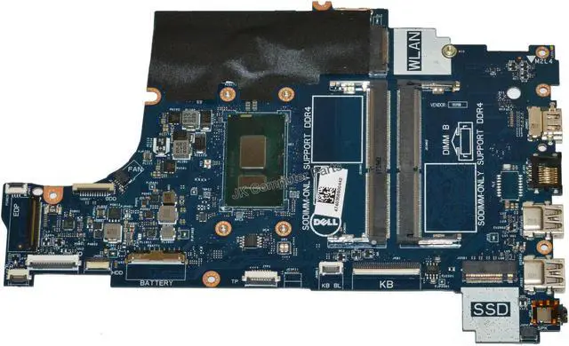 Alt view image 6 of 7 - Dell OEM Inspiron 5570 17 5770 Motherboard System Board Core i5 1.6GHz CPU F7MGJ