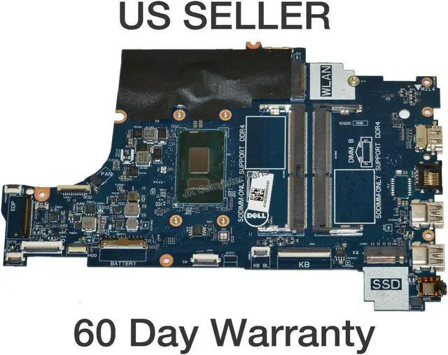 Alt view image 5 of 7 - Dell OEM Inspiron 5570 17 5770 Motherboard System Board Core i5 1.6GHz CPU F7MGJ