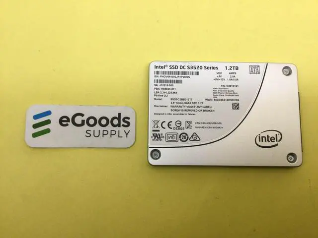 Alt view image 2 of 6 - Intel SSDSC2BB012T7 DC S3520 1.20 TB Solid State Drive - 2.5" Internal - SATA (SATA/600)