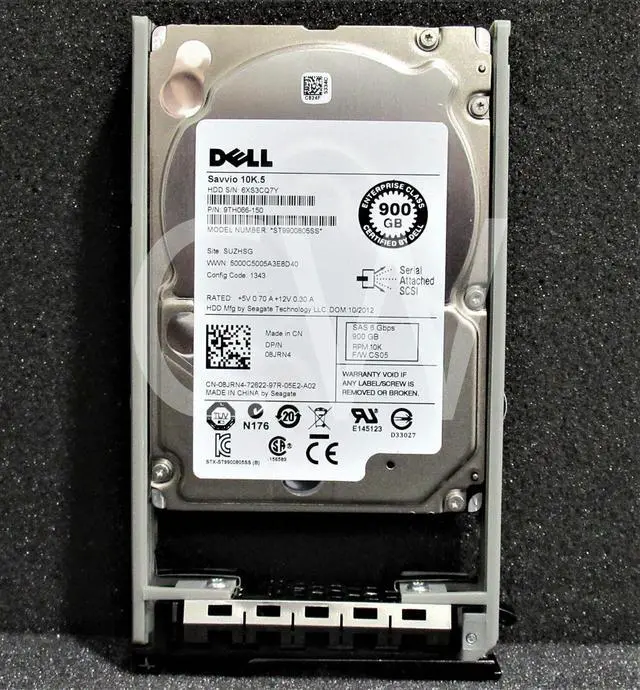 Main image of 9TH066-150 Dell 900GB 10K 6G 64MB 2.5" SAS Hard Drive ST9900805SS