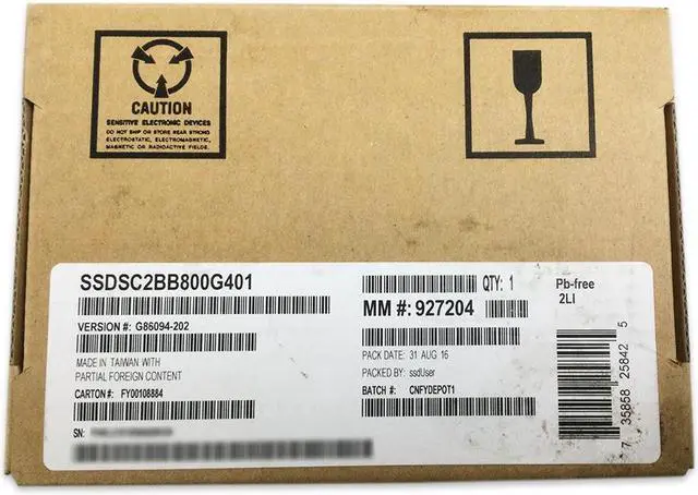 Alt view image 5 of 11 - Intel SSDSC2BB800G4 Internal 800GB SATA Internal Solid State Drive (SSD)