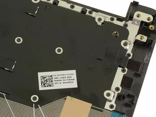 Alt view image 10 of 18 - US INTL Dell OEM Inspiron 7460 Palmrest US Intl Laptop Keyboard HW9PHXD4CT