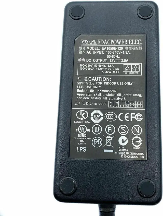 Alt view image 2 of 4 - Genuine Edac AC Adapter Power Supply for Dell Monitor S2340Mc S2440L S2440Lb