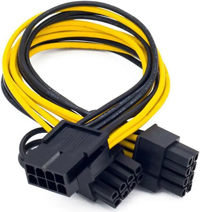 Alt view image 2 of 4 - (6-pack) PCI-E 8-pin to GPU 2x 6+2-pin Power Splitter Cable PCIE PCI Express