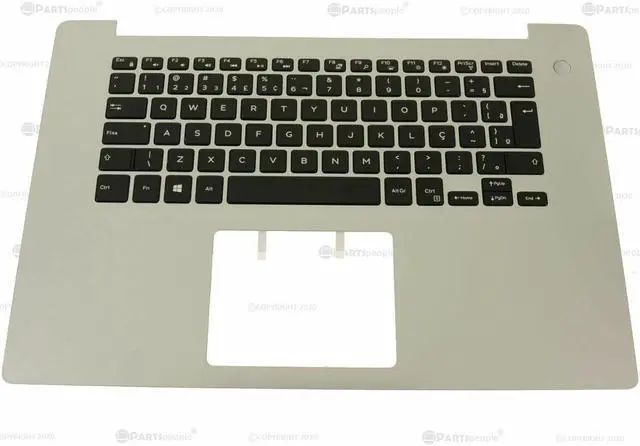 Alt view image 5 of 8 - Brazilian Dell OEM Inspiron 5580 5585 Palmrest Brazil Laptop Keyboard WGW50