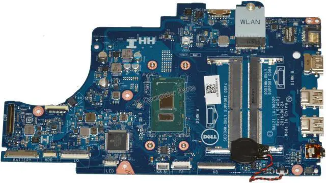 Alt view image 2 of 9 - Dell OEM Inspiron 5567 and Inspiron 5767 System Board Core i5  Motherboard DG5G3
