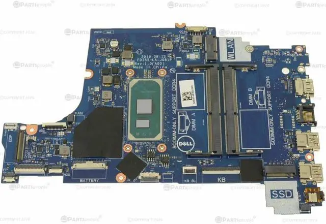 Alt view image 5 of 8 - Dell OEM Inspiron 5593 Motherboard System Board Core i5 Motherboard PYKXN
