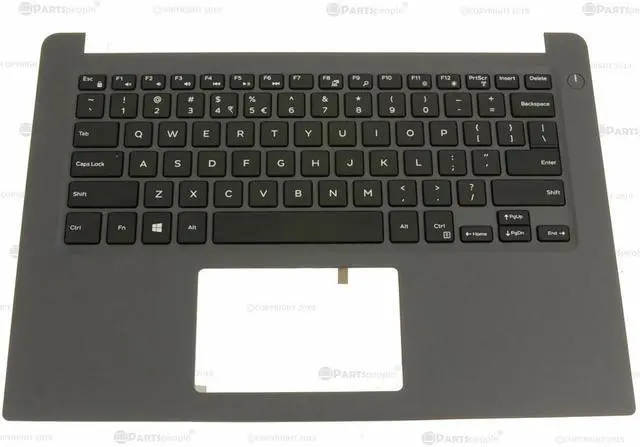 Alt view image 7 of 18 - US INTL Dell OEM Inspiron 7460 Palmrest US Intl Laptop Keyboard HW9PHXD4CT
