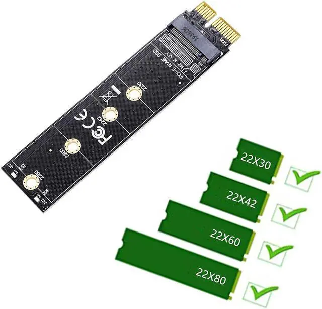 Alt view image 3 of 7 - Pci E X1 M.2 Adapter M.2(Ngff) M Key Ssd To Pci-E X1 Card M.2 Nvme To Pci Express Adapter For Samsung And Other M.2 Ssds With Pci-E (M-Key) Interface Type