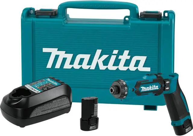 Alt view image 15 of 15 - Makita Li-Ion 1/4" Cordless Drill/Driver Kit, Battery Included DF012DSE