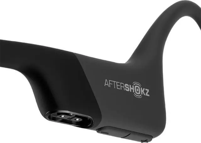 Alt view image 9 of 19 - Aftershokz Aeropex Open-Ear Wireless Headphones (Cosmic Black)