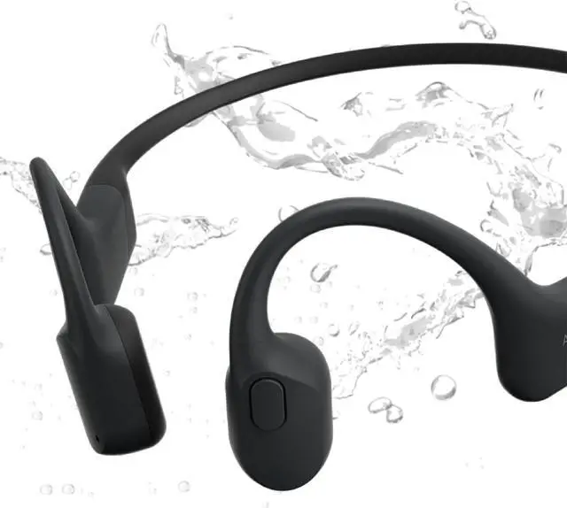Alt view image 10 of 19 - Aftershokz Aeropex Open-Ear Wireless Headphones (Cosmic Black)