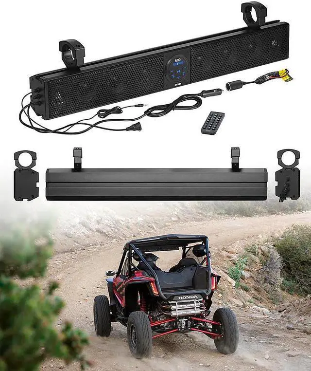 Alt view image 10 of 13 - BOSS Audio 36 Inch Waterproof ATV/UTV Bluetooth Sound Bar Amplifier Audio System