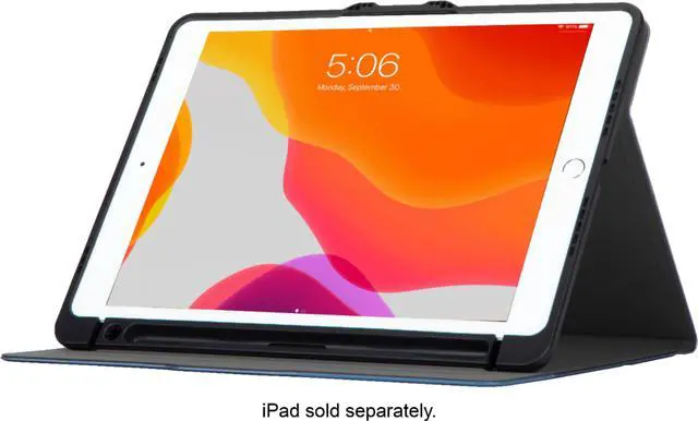 Alt view image 7 of 14 - Targus Versavu THZ86302GL Carrying Case (Folio) for 10.2" to 10.5" Apple iPad (7th Generation), iPad (8th Generation), iPad (9th Generation), iPad Air, iPad Pro Tablet - Blue