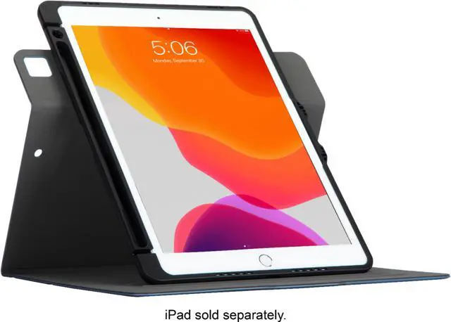 Alt view image 8 of 14 - Targus Versavu THZ86302GL Carrying Case (Folio) for 10.2" to 10.5" Apple iPad (7th Generation), iPad (8th Generation), iPad (9th Generation), iPad Air, iPad Pro Tablet - Blue