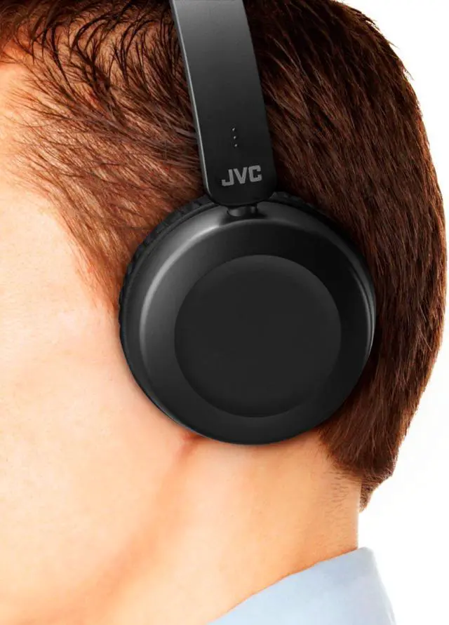 Alt view image 15 of 18 - jvc ha-s31mb on ear lightweight headphones with powerful sound, integrated remote & mic for smartphones (black)